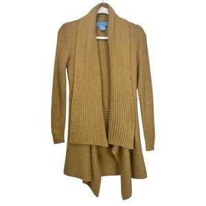 Alicia Peru Women’s Medium Alpaca Blend Wool Open Front Cardigan Sweater
